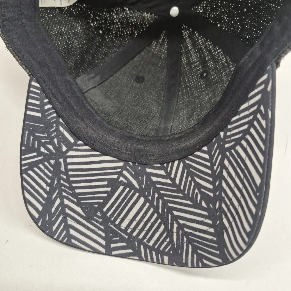 Lululemon Hat Baller Baseball Straw Sunset Black 2016 OSFA Strapback Adjustable